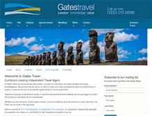 Tablet Screenshot of gatestravel.co.uk